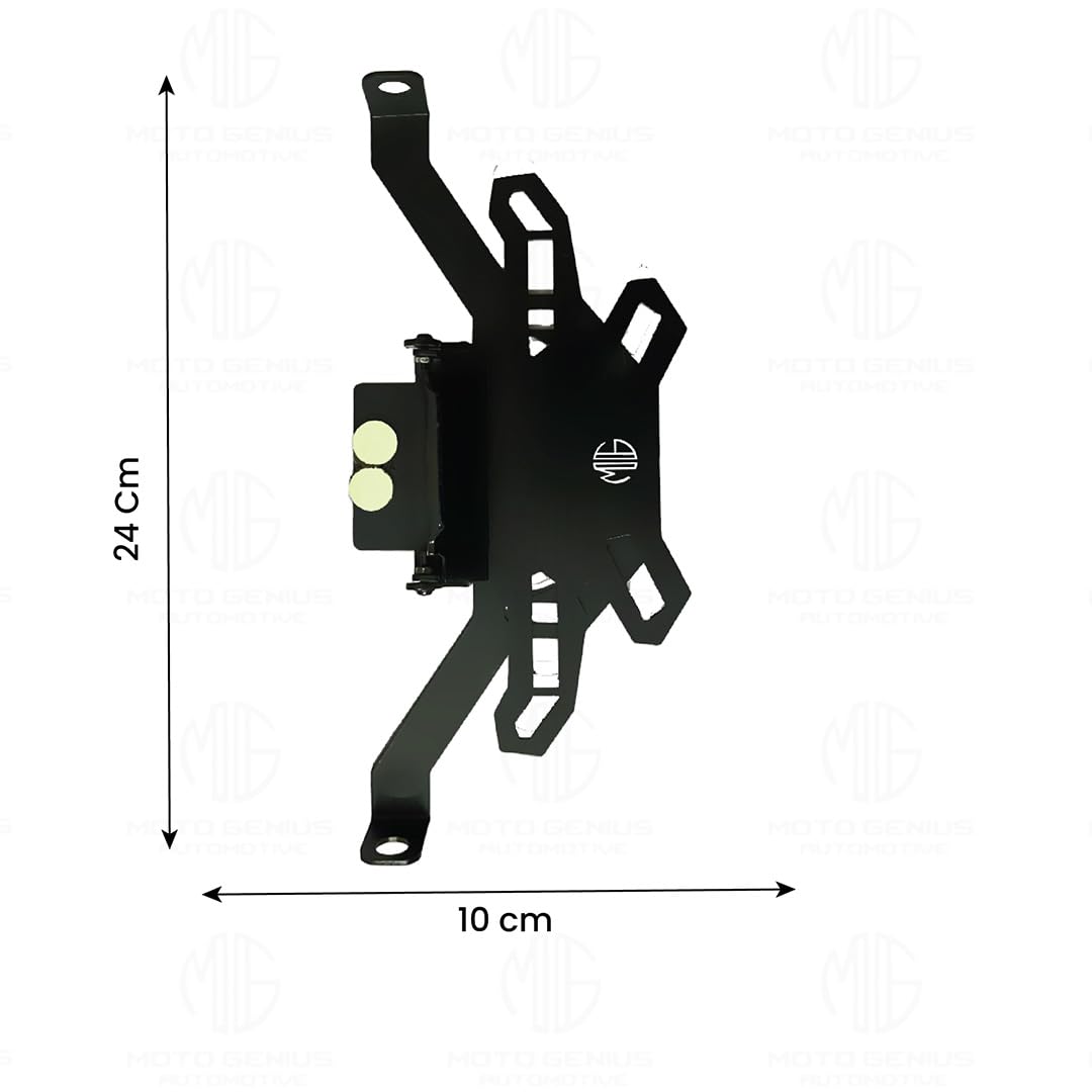 Universal Magnetic Foldable Tail Tidy Number Plate Holder for All Bikes | Sleek, Adjustable Design with Effortless Installation for a Clean Look (MG)-Adjustable - Moto Genius