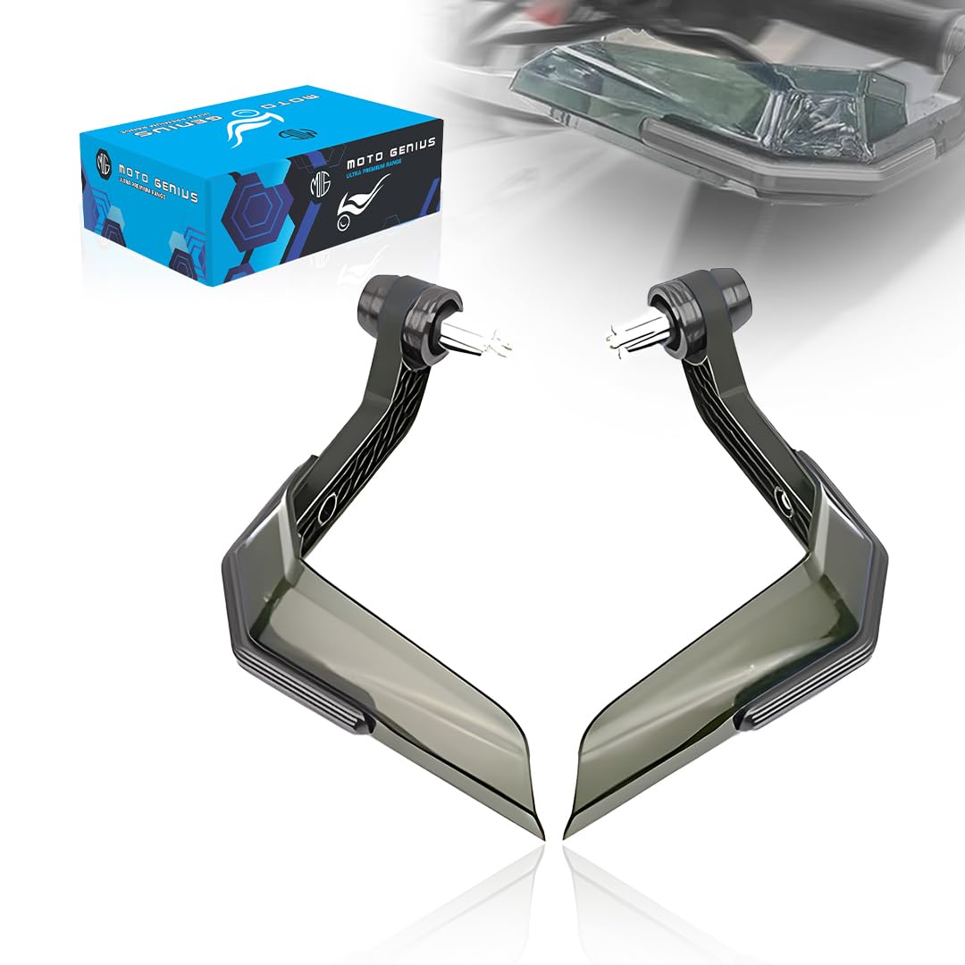 Universal Motorcycle Brake and Clutch Lever Guard | Extendable Handlebar Protector Handguards-Black - Moto Genius