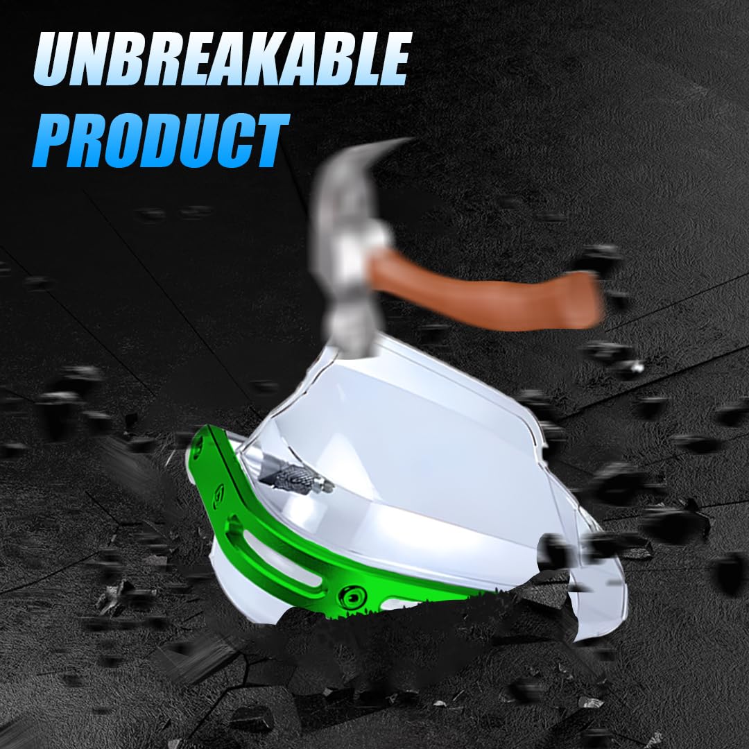 Universal Motorcycle handguard | Bike Wind Deflector Protectors for Handlebar Hand Safety, Fits Most Motorcycles-Green - Moto Genius