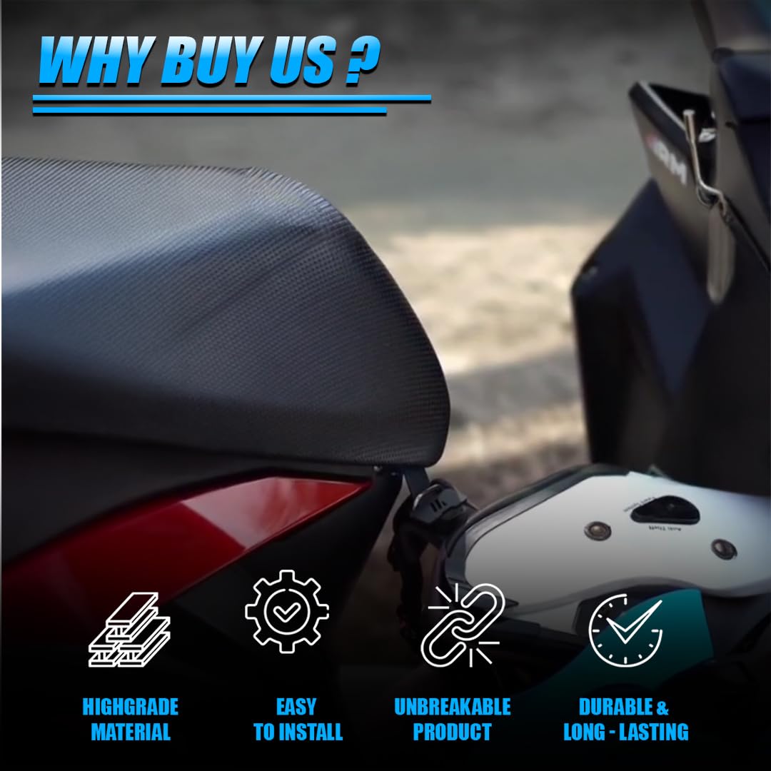 Universal Scooty Helmet Holder | Metal, Durable, Compatible with All Helmets | Secure Storage for Scooty - Moto Genius