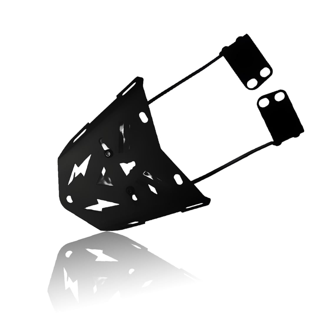 Universal Top Base Plate for Luggage Rack | Carrier Top Base Plate for All Bike | Heavy-Duty Rear Rack-Black - Moto Genius