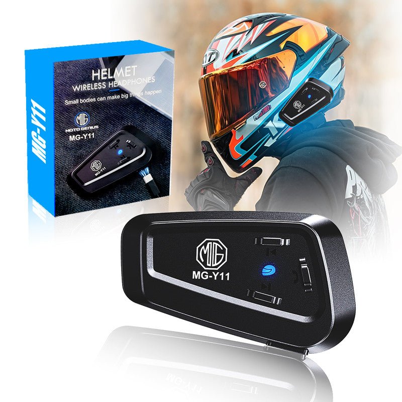 Y11 Motorcycle Helmet Bluetooth Headset V5.2 – HIFI Stereo, Noise Redu – Moto Genius