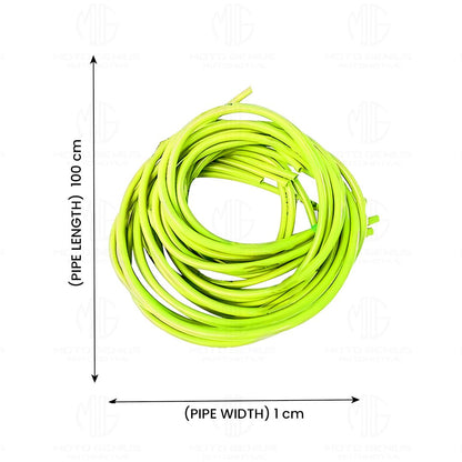 1 Meter Motorcycle Petrol Gas Oil Delivery Tube Pipe, Fuel Gasoline Hose for Motorbike, ATV and Scooter-Neon - Moto Genius