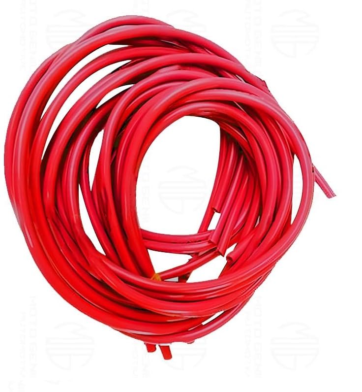 1 Meter Motorcycle Petrol Gas Oil Delivery Tube Pipe, Fuel Gasoline Hose for Motorbike, ATV, Scooter-Red - Moto Genius