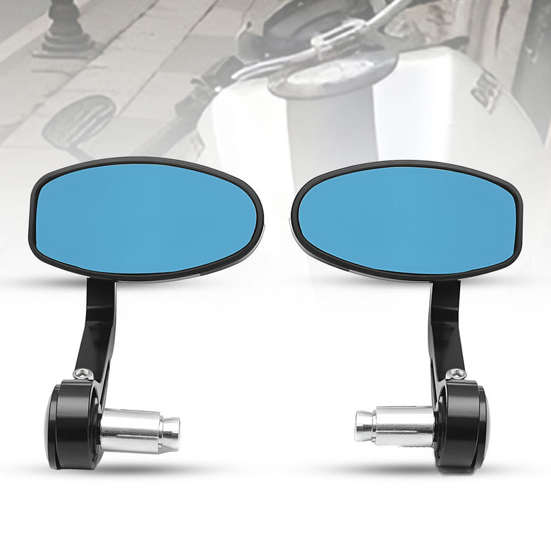 CNC Motorcycle Bar End Rearview Side Mirrors – Universal Fit, Durable & Sleek Design