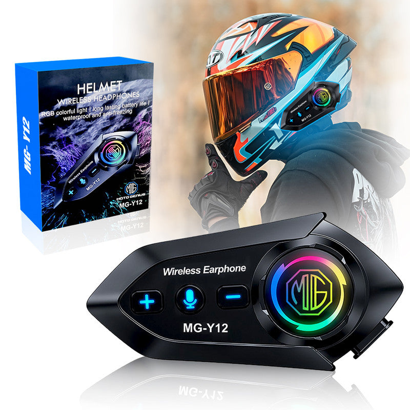 Y70 High Version Motorcycle Wireless Helmet Bluetooth Headset V5.3 – Hands-Free Speaker, Outdoor Riding, Intercom, Music & Call Support