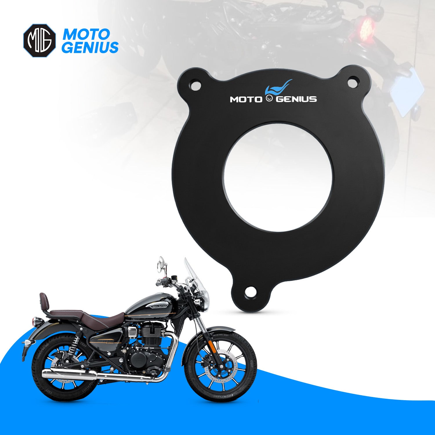 Meteor 350 Air Filter Cap | Heavy Duty Air Cleaner Box Cover & Engine Intake Housing Protector | Replacement Spare Part for Meteor 350