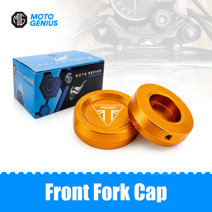 Front Fork Cap Cover for Triumph Speed 400 – Premium Anodized Front CNC made Shock Top Cover (Pair)