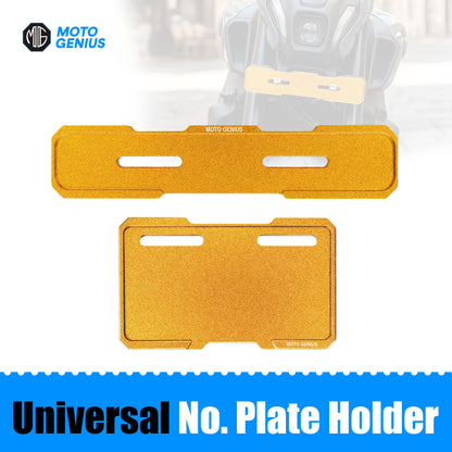 Universal CNC Aluminium Number Plate Holder Frame for Bikes & Scooters, Front & Rear, Anti-Rust, Heavy-Duty License Plate Mount, Universal Fit, Easy Installation