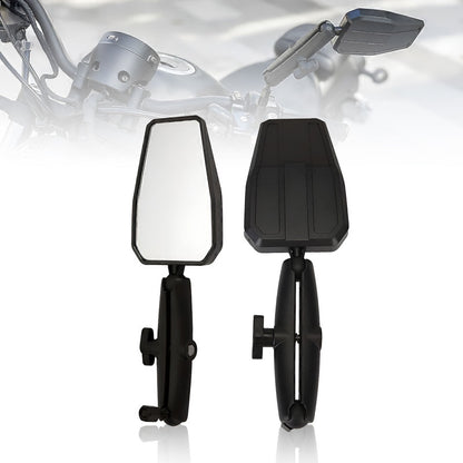 Foldable Westwind Motorcycle Side Mirrors – Wide View Rearview Mirrors for On-Road & Off-Road Riding