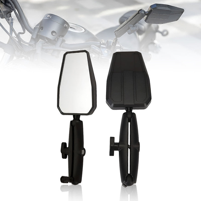 Foldable Westwind Motorcycle Side Mirrors – Wide View Rearview Mirrors for On-Road & Off-Road Riding