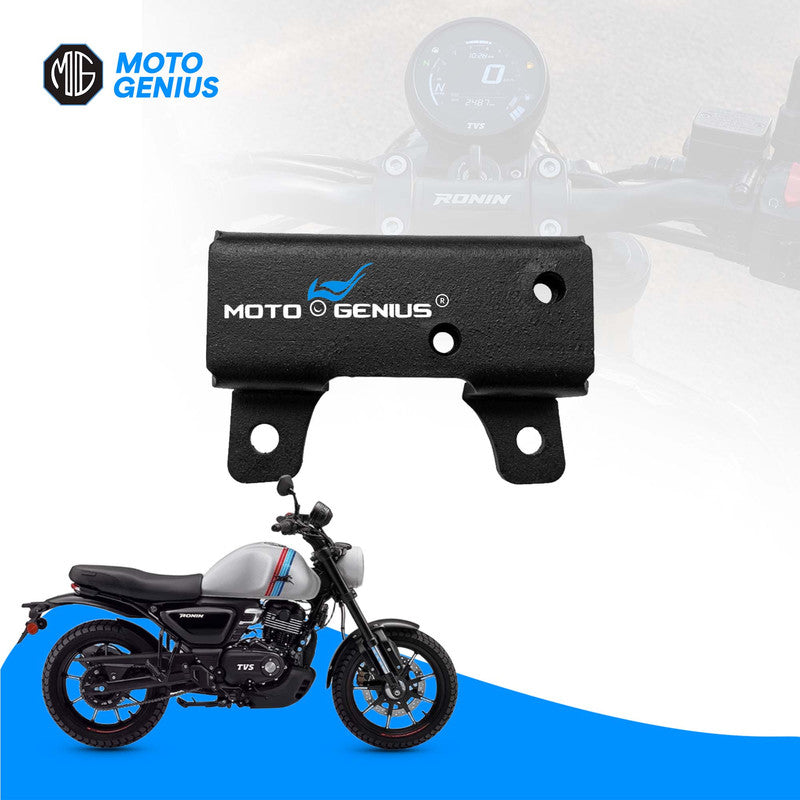 TVS Ronin 225 Center Meter Console Mounting Clamp | Heavy Duty Speedometer Relocation Bracket | Symmetric Handlebar View