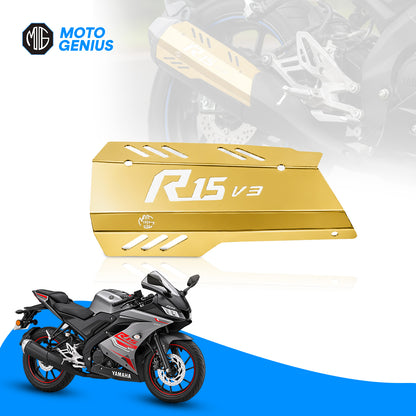 Exhaust Cover Silencer Protector for R15 V3 | Premium Exhaust Heat Shield Protector for Enhanced Durability and Style | Easy Installation
