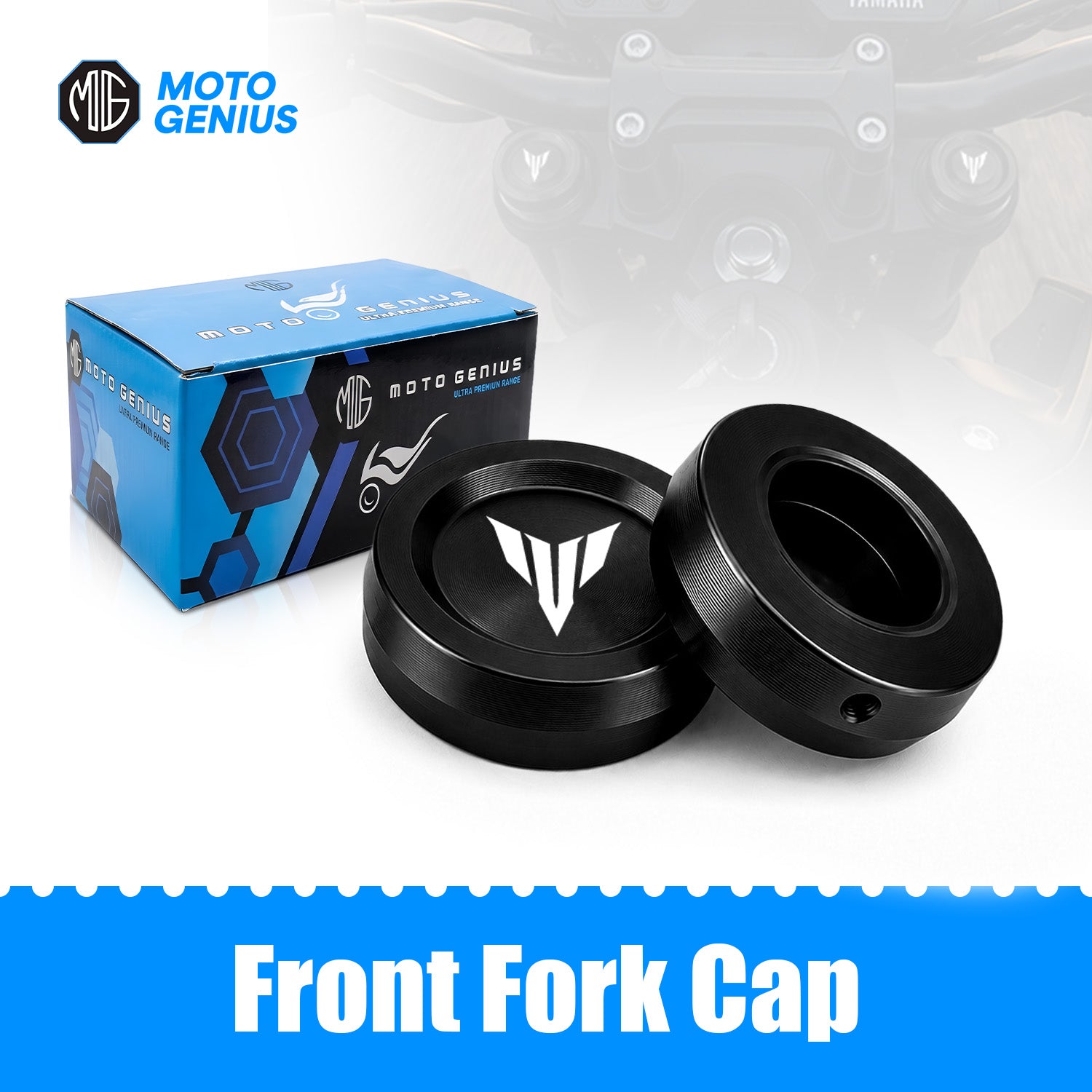CNC Aluminium Front Fork Cap Cover for Yamaha MT-15 – Premium Anodized Front Shock Top Cover (Pair)