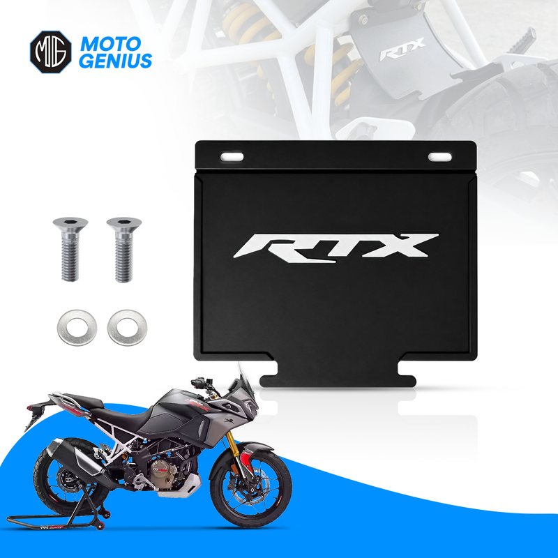 Apache RTX Mud Flap Flexible Rubber Bike Mudguard Rear Fender Protector, Weather Resistant Splash Guard for Dirt, Mud & Water