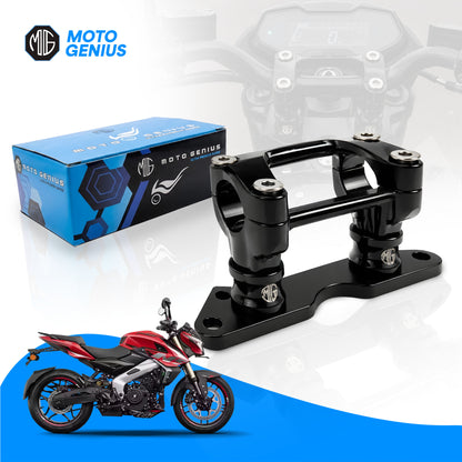 Adjustable Handle bar Conversion Kit for Pulsar NS200 ( 2013 to feb 2023 models ) | Customizable Handlebar Height Enhanced Comfort & Control