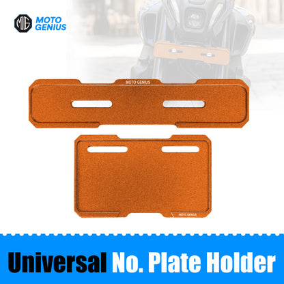 Universal CNC Aluminium Number Plate Holder Frame for Bikes & Scooters, Front & Rear, Anti-Rust, Heavy-Duty License Plate Mount, Universal Fit, Easy Installation