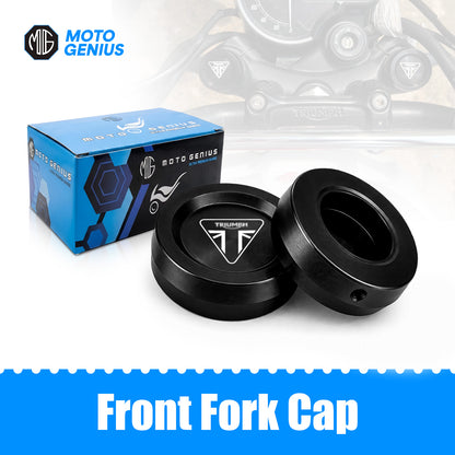Front Fork Cap Cover for Triumph Speed 400 – Premium Anodized Front CNC made Shock Top Cover (Pair)