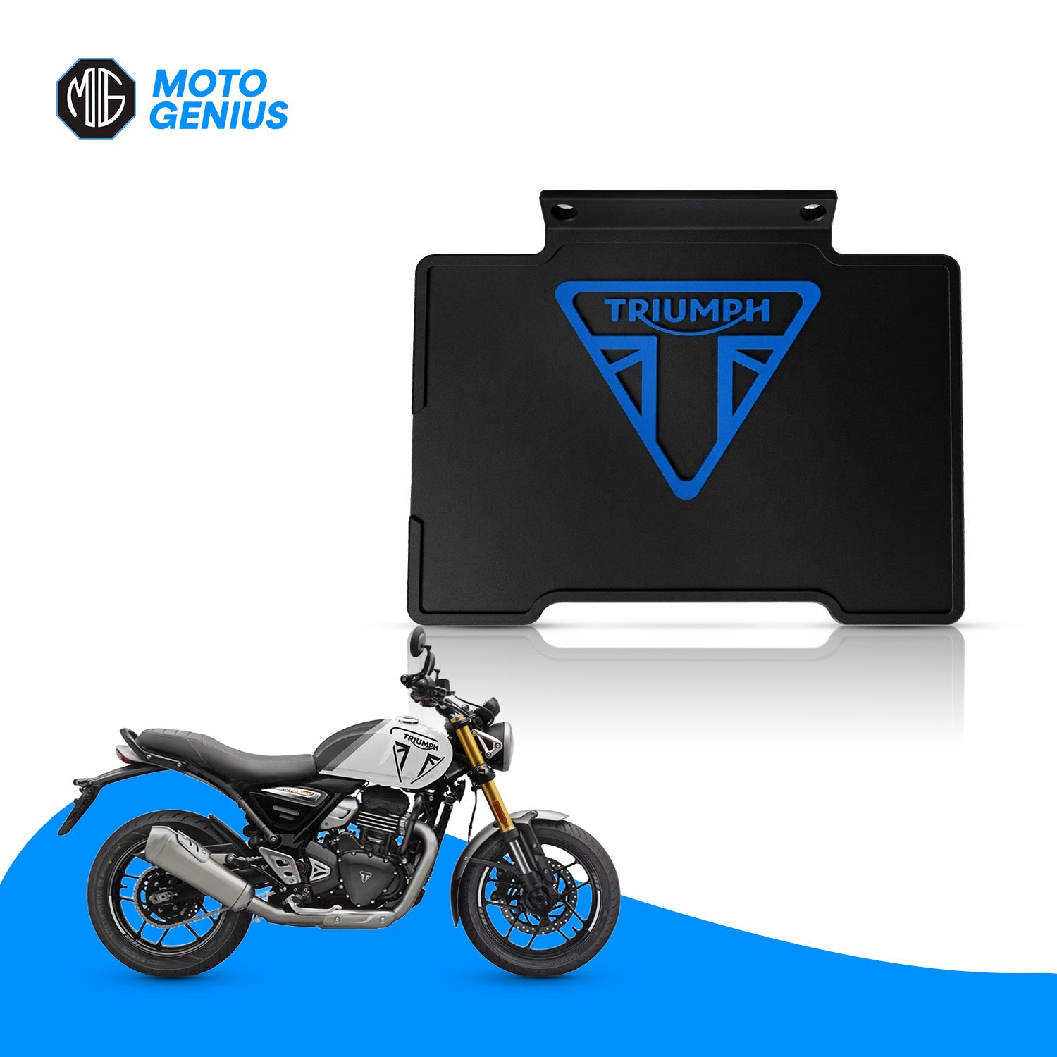 Rear Mud Flap for Triumph Speed 400 & Scrambler 400X | Flexible Unbreakable Splash Guard Mudflap