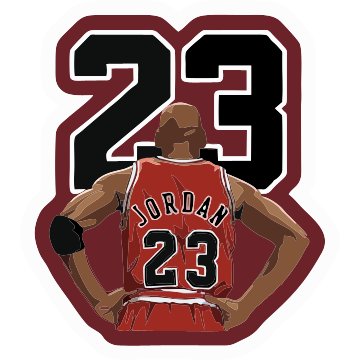 23 Jordan Sticker