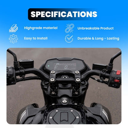 Adjustable Handle bar Conversion Kit for Pulsar NS200 ( 2013 to feb 2023 models ) | Customizable Handlebar Height Enhanced Comfort & Control