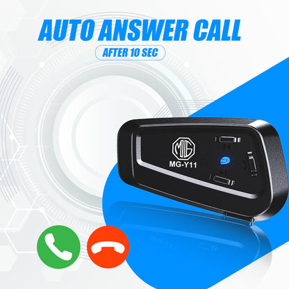 Y11 Motorcycle Helmet Bluetooth Headset V5.2 – HIFI Stereo, Noise Reduction, 500mAh Battery, Hands-Free Calls, Voice Assistant, IPX6 Waterproof, Easy Install