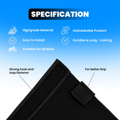 Front Fork Seal Covers | Black Waterproof Fabric, Dust & Dirt Protection for Fork Seal, UNIVERSAL FITTING