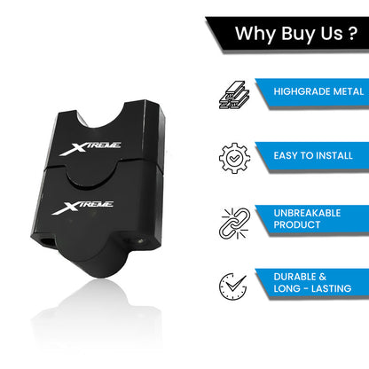 Handle Riser Clamp for Hero Xtreme 125R | Adjustable Handlebar Height Riser | CNC Aluminium Bike Handle Spacer for Better Riding Comfort & Control