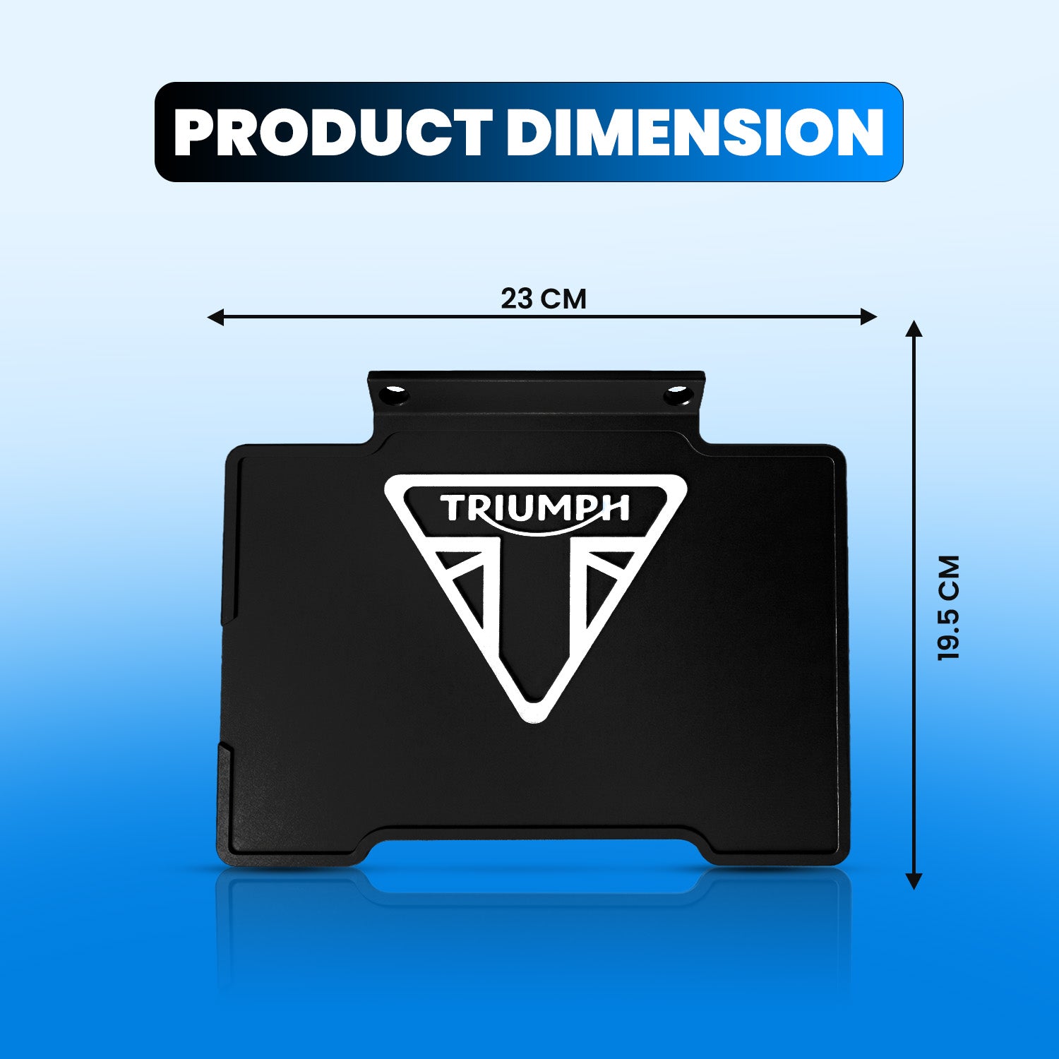 Rear Mud Flap for Triumph Speed 400 & Scrambler 400X | Flexible Unbreakable Splash Guard Mudflap