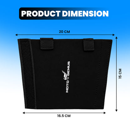 Front Fork Seal Covers | Black Waterproof Fabric, Dust & Dirt Protection for Fork Seal, UNIVERSAL FITTING