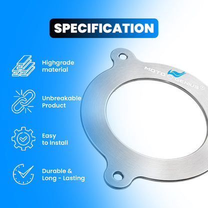 Stainless Steel Air Filter Cap Compatible with RE Hunter 350 | Premium Metal Air Cleaner Box Cover Modification Accessory