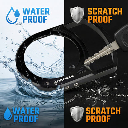 MOTO GENIUS Motorcycle Ignition Key Lock Switch Cover Protector Ring for Yamaha Aerox 155, Durable & Stylish Ignition Key Guard Accessory