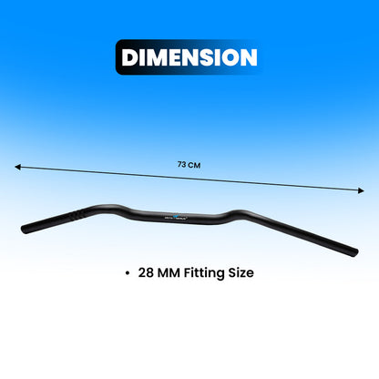 Heavy Duty Metal Handlebar | Premium Quality Handle Bar Compatible with KTM Duke 125, 200, 250, 390 (Black)