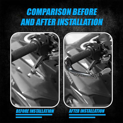 3D Design Universal CNC Handlebar Brake Clutch Lever Protector Guard for Motorcycles & Bikes | Durable and Stylish-Grey - Moto Genius