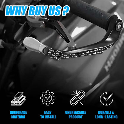 3D Design Universal CNC Handlebar Brake Clutch Lever Protector Guard for Motorcycles & Bikes | Durable and Stylish-Grey - Moto Genius