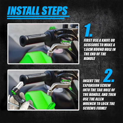 3D Design Universal CNC Handlebar Brake Clutch Lever Protector Guard for Motorcycles & Bikes | Durable and Stylish-Green - Moto Genius