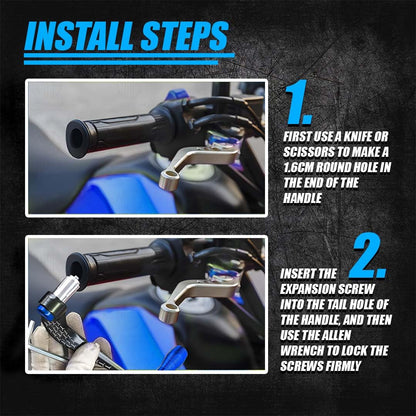3D Design Universal CNC Handlebar Brake Clutch Lever Protector Guard for Motorcycles & Bikes | Durable and Stylish-Blue - Moto Genius