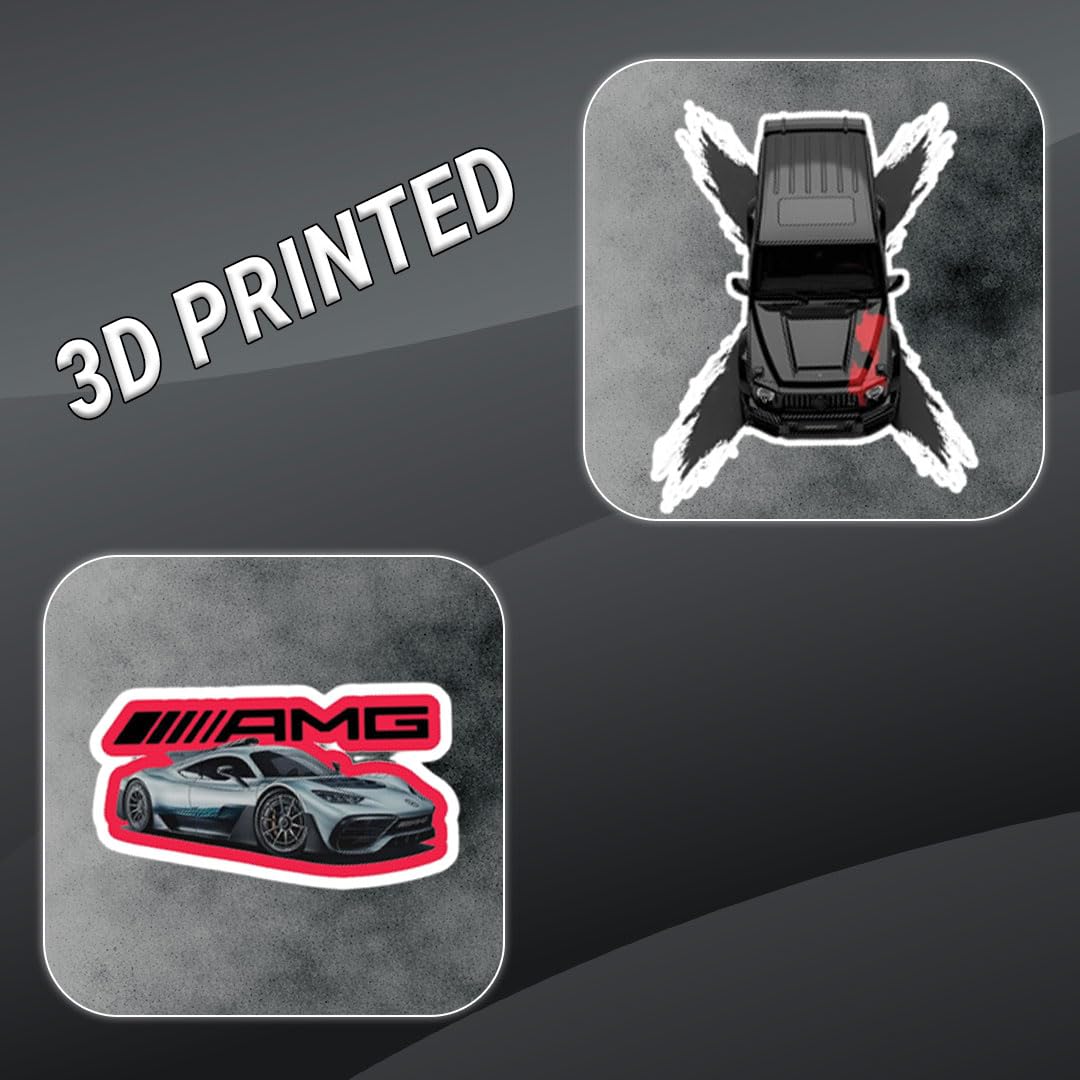 3D Vinyl Car Sticker for Exterior, Waterproof & Fade-Proof Self Adhesive Car Decal for Rear Glass, Bumper, Windshield & Car Styling Accessories (8 PC) - Moto Genius