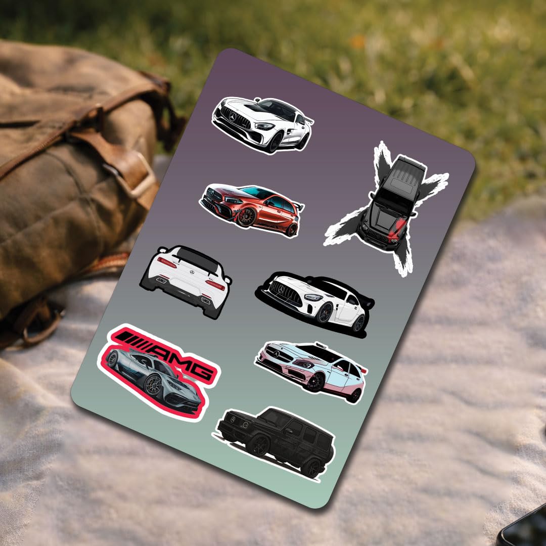 3D Vinyl Car Sticker for Exterior, Waterproof & Fade-Proof Self Adhesive Car Decal for Rear Glass, Bumper, Windshield & Car Styling Accessories (8 PC) - Moto Genius