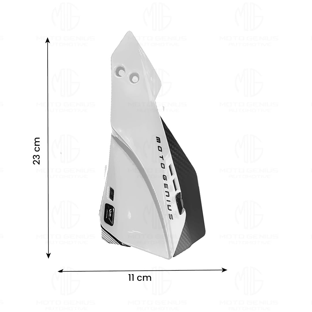 MOTO GENIUS Universal Bike Hand Guards Protectors | Wind Deflector Made for Hand Safety While Riding All Motorcycle (MTB) ()