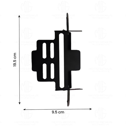 MOTO GENIUS Universal Magnetic Foldable Tail Tidy Number Plate Holder for All Bikes | Sleek, Adjustable Design with Effortless Installation for a Clean Look