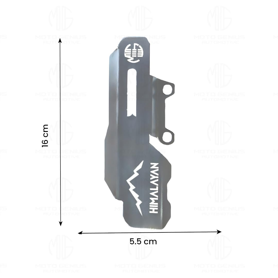 MOTO GENIUS Stainless Steel Master Cylinder Guard for RE Himalayan 450 Motorbike | Impact-Resistant Protection for Motorcycle Brake Systems ()