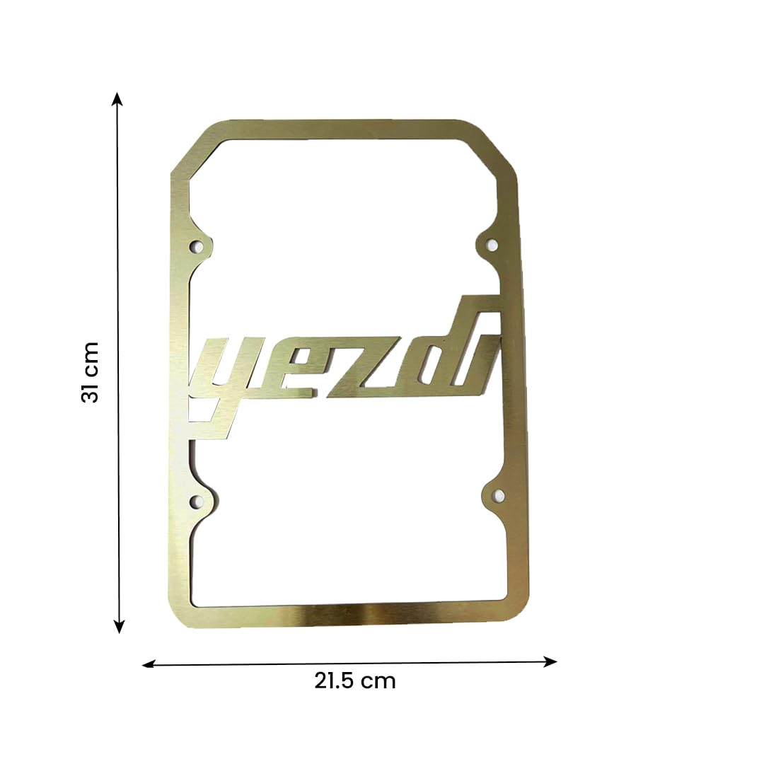 MOTO GENIUS Radiator Guard for Yezdi Roadster Scrambler Adventure Motorbike | Durable Stainless Steel Protector | Essential Accessory for Motorcycle Radiator Protection