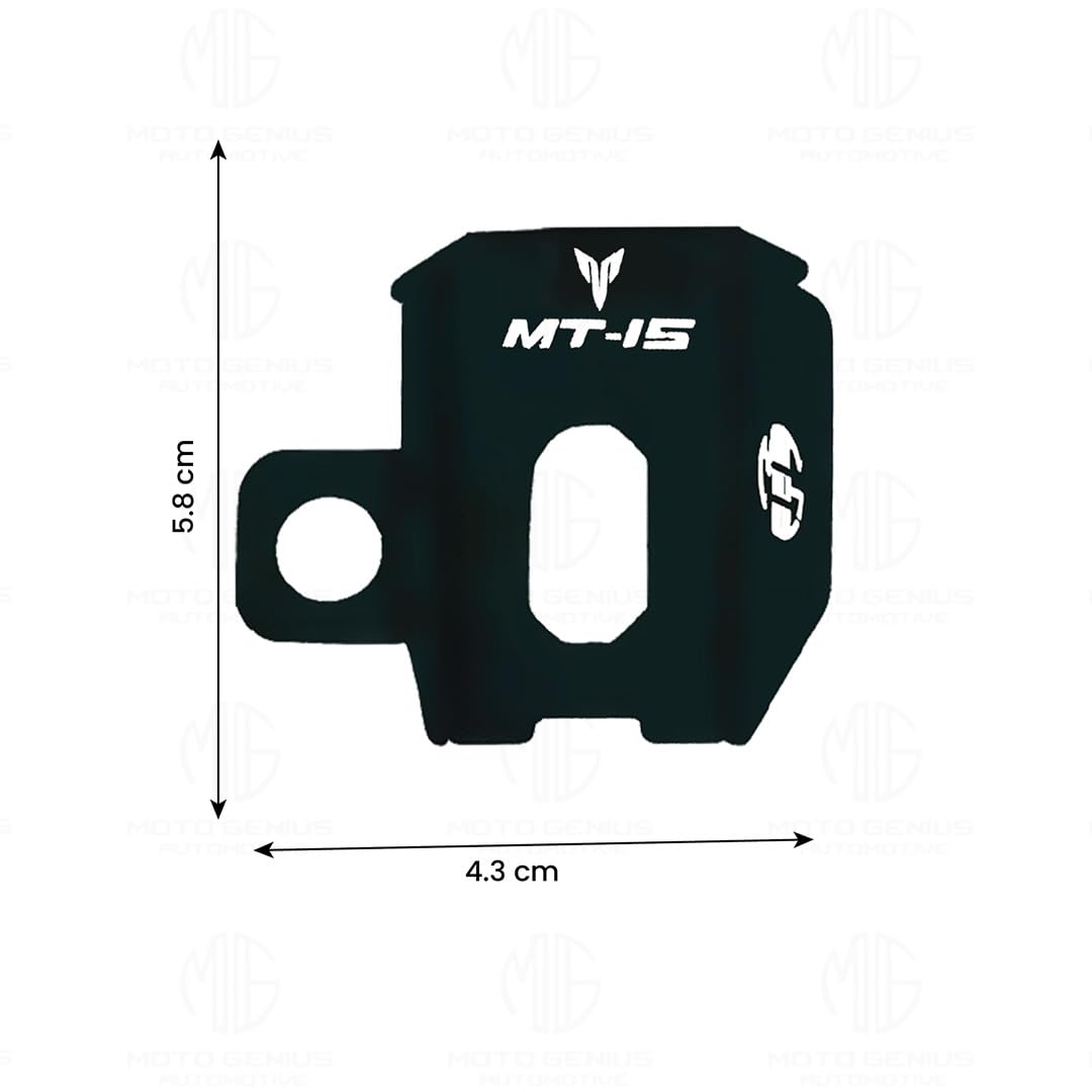 MOTO GENIUS Rear Brake Oil Container Guard for MT 15 | Durable Protection and Stylish Design for Motorcycles