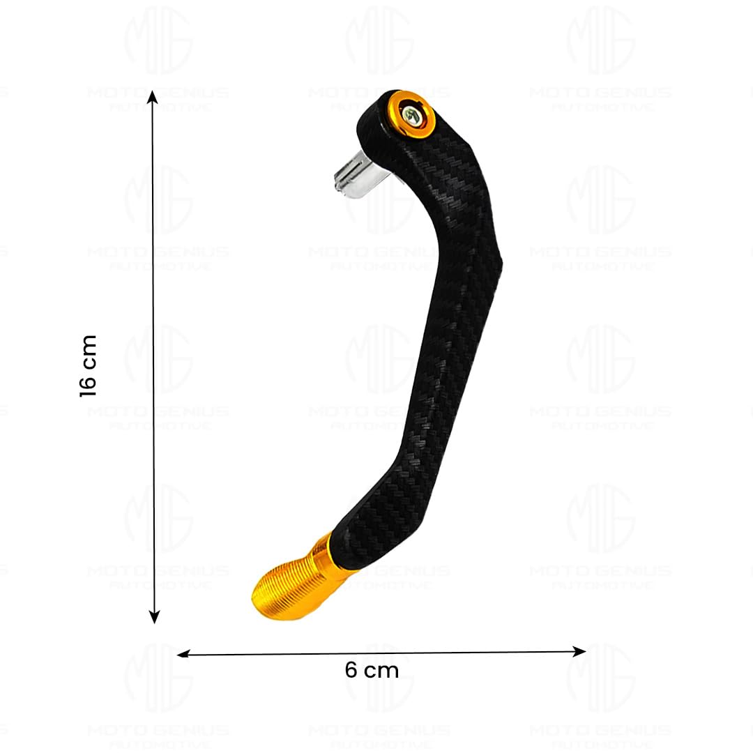 MOTO GENIUS Universal CNC Handlebar Brake Clutch Lever Protector Guard for Motorcycles & Bikes | Durable and Stylish ()