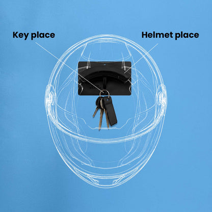 Universal Motorcycle ABS Plastic Wall Mount Helmet Holder | Ideal for Home, Office, Garage | Compatible with All Helmet Types