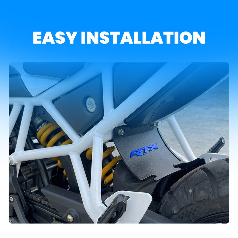 Apache RTX Mud Flap Flexible Rubber Bike Mudguard Rear Fender Protector, Weather Resistant Splash Guard for Dirt, Mud & Water