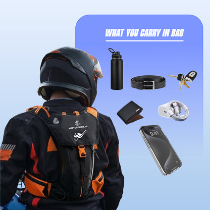 Hydration Backpack with 2L BPA-Free Bladder, Ultra-Lightweight No-Bounce Fit, Multi-Compartment Storage, Reflective Safety Strips, Ideal for Hiking, Cycling, Running, Camping & Outdoor Sports