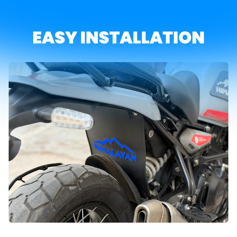 Flexible Rubber Silicone Rear Mud Flap for RE Himalayan | Heavy Duty Weather Resistant Splash Guard | Durable Mudguard Fender Protector Against Mud, Dirt & Water