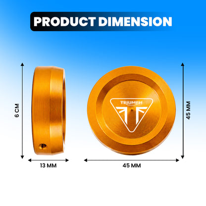 Front Fork Cap Cover for Triumph Speed 400 – Premium Anodized Front CNC made Shock Top Cover (Pair)